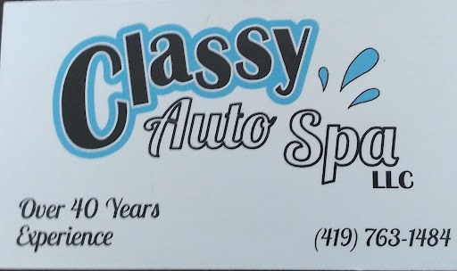 Classy Auto Spa and LLC Coldwater. Mercer County. Ohio 1 word1